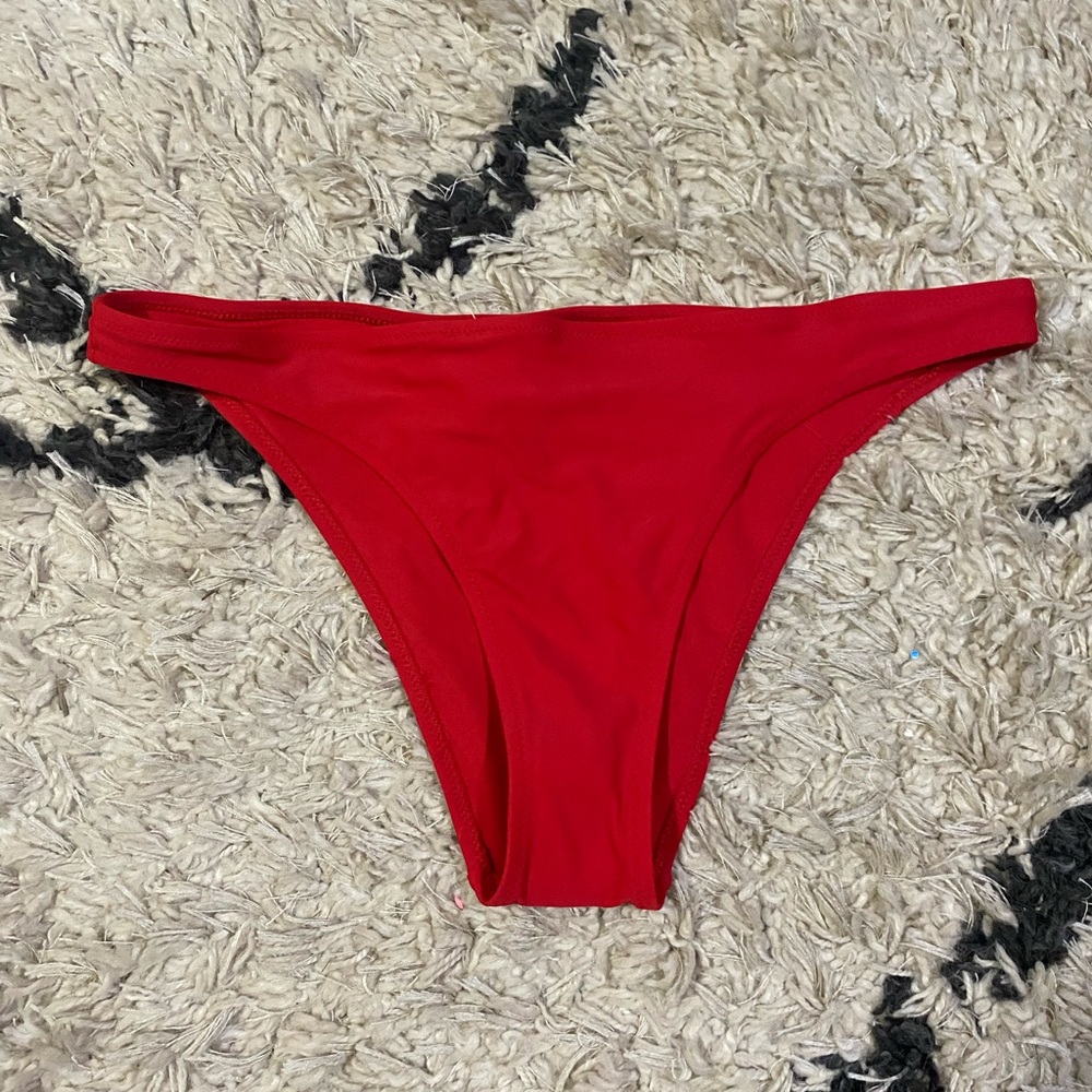 Aerie red cheeky bikini bottoms NWT Size M